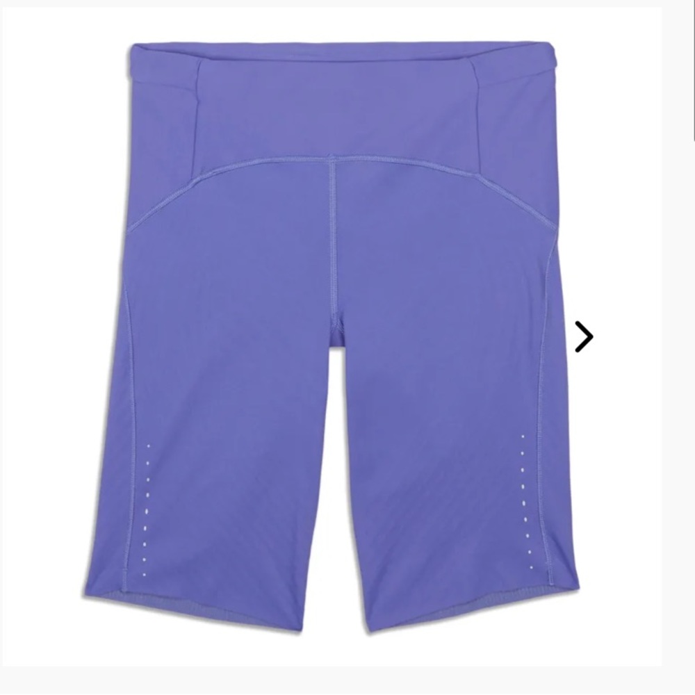 Lululemon biker short, size 6, purple